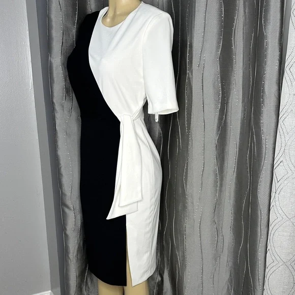 navy blue dress for baby girl Calvin Klein Women's Asymmetric Sheath Dress